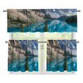 Rocky Mountain Print 3 Piece Kitchen Curtains