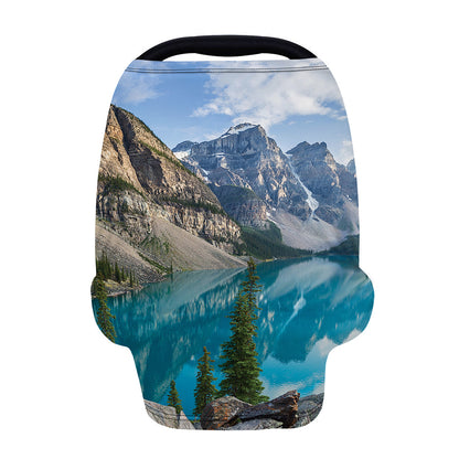 Rocky Mountain Print Baby Seat Cover