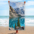 Rocky Mountain Print Beach Towel