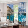 Rocky Mountain Print Dimout Grommet Curtains