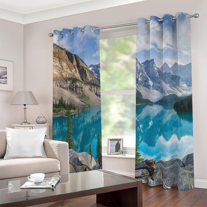 Rocky Mountain Print Blackout Grommet Curtains