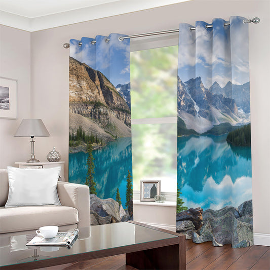 Rocky Mountain Print Blackout Grommet Curtains