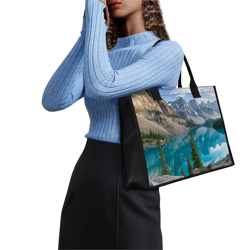Rocky Mountain Print Canvas Tote Bag