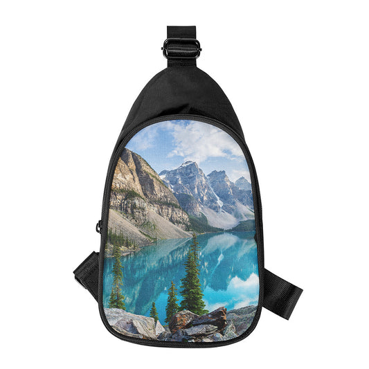 Rocky Mountain Print Chest Bag
