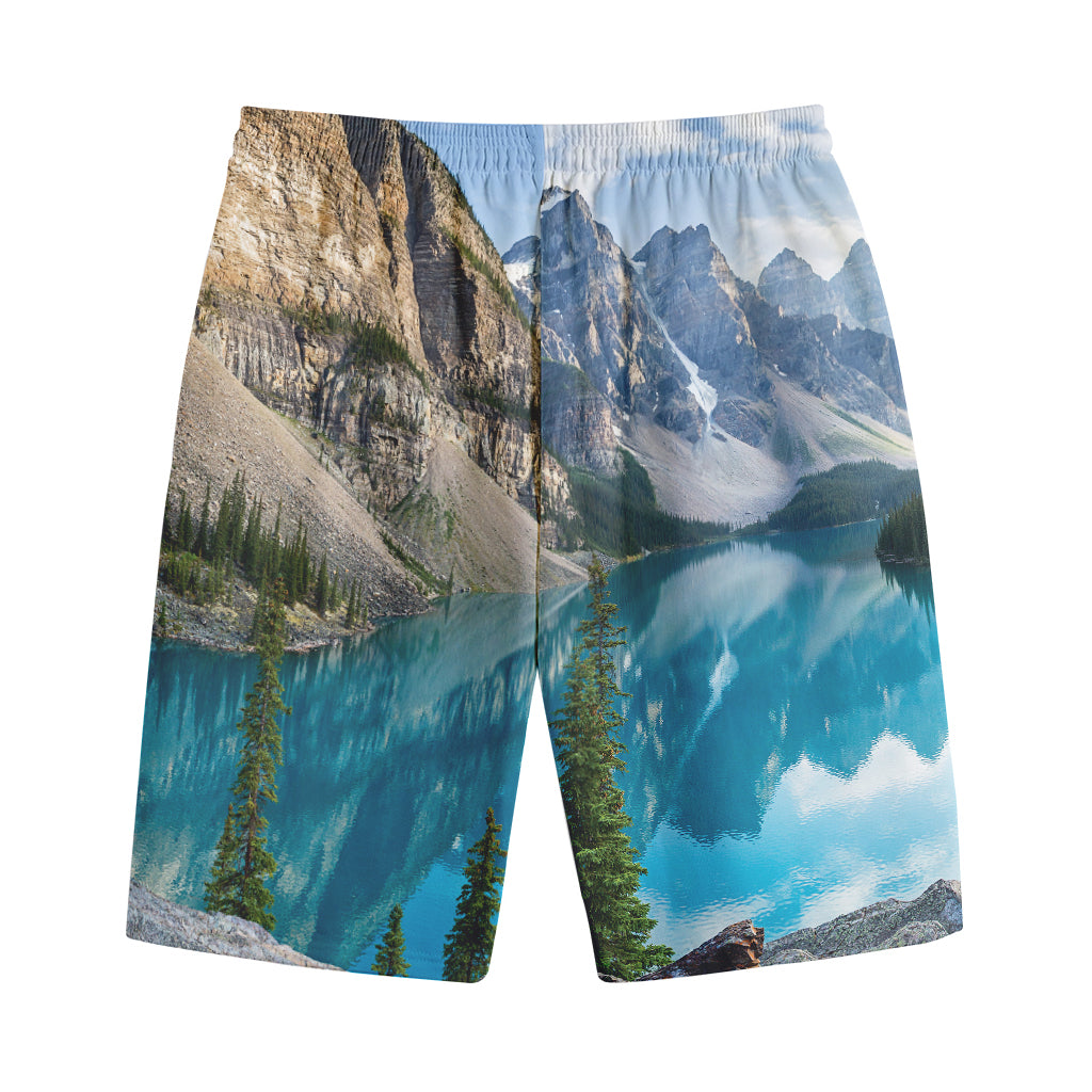 Rocky Mountain Print Cotton Shorts