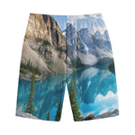 Rocky Mountain Print Cotton Shorts
