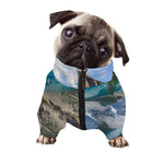 Rocky Mountain Print Dog Zip Up Jacket