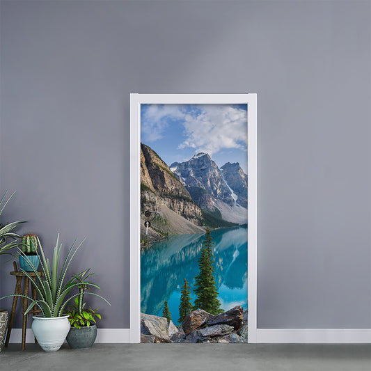 Rocky Mountain Print Door Sticker