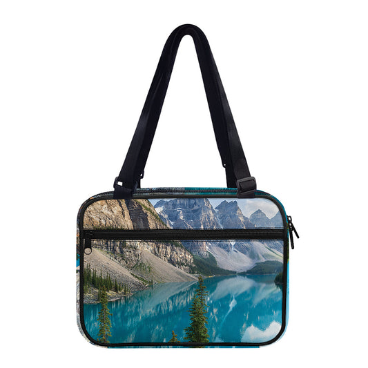 Rocky Mountain Print Double Strap Bible Bag