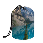 Rocky Mountain Print Drawstring Makeup Bag