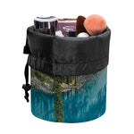 Rocky Mountain Print Drawstring Makeup Bag