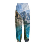 Rocky Mountain Print Fleece Lined Knit Pants