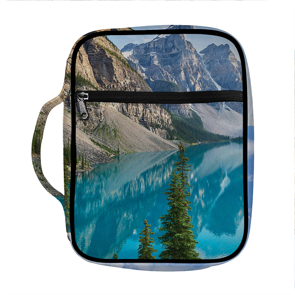 Rocky Mountain Print Front Pocket Bible Bag