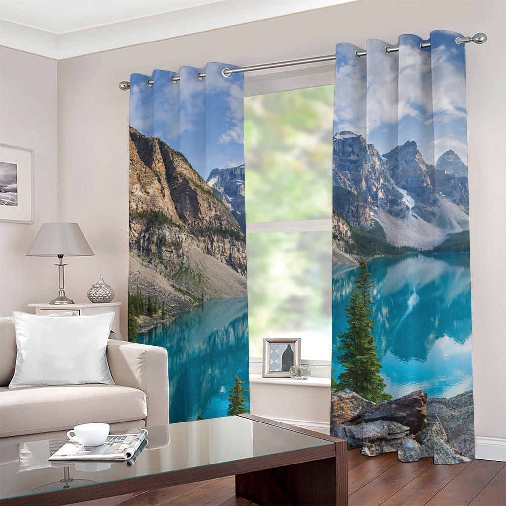 Rocky Mountain Print Grommet Curtains