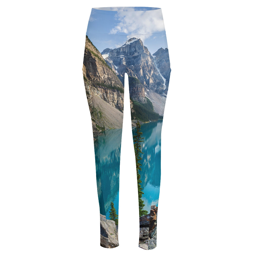 Rocky Mountain Print High-Waisted Pocket Leggings