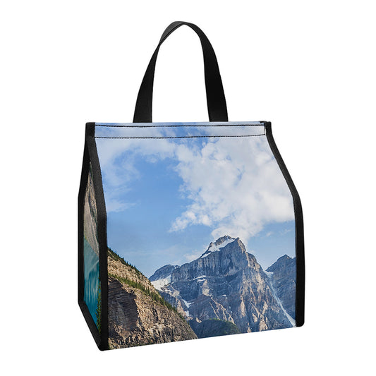 Rocky Mountain Print Insulated Lunch Tote