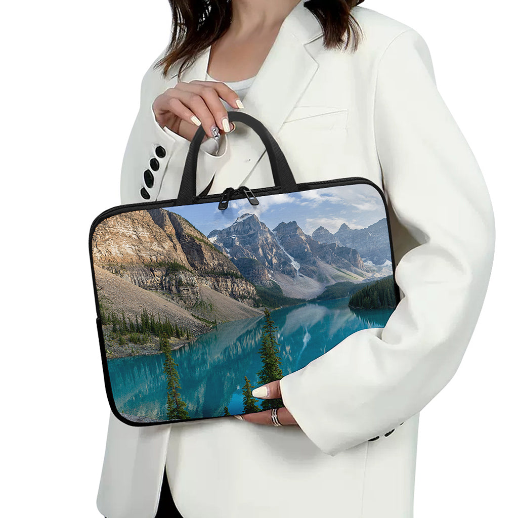 Rocky Mountain Print Laptop Sleeve With Handle