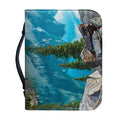 Rocky Mountain Print Leather Bible Cover