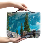Rocky Mountain Print Leather Bible Cover