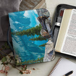 Rocky Mountain Print Leather Bible Cover