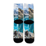 Rocky Mountain Print Long Socks