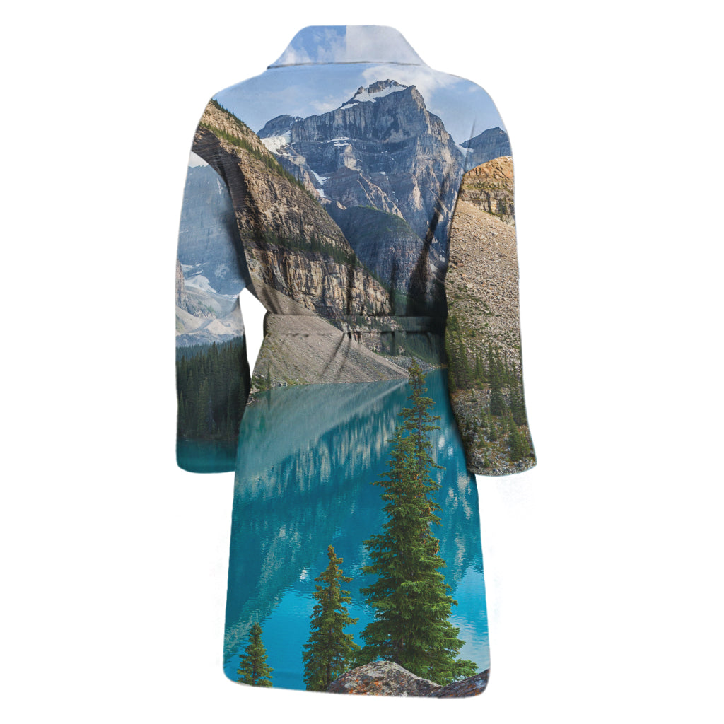 Rocky Mountain Print Men's Bathrobe