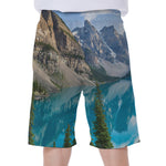 Rocky Mountain Print Men's Beach Shorts