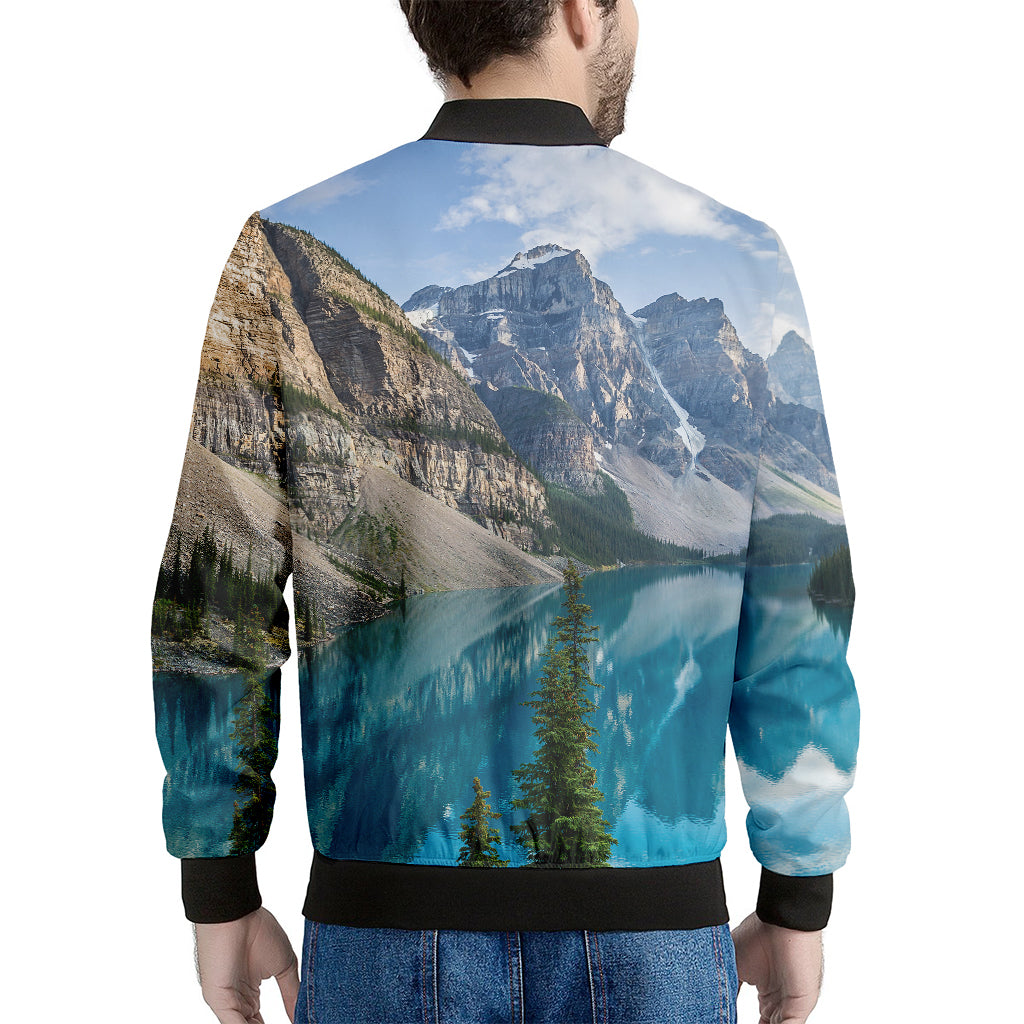 Rocky Mountain Print Men's Bomber Jacket