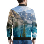 Rocky Mountain Print Men's Bomber Jacket