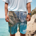 Rocky Mountain Print Men's Cargo Shorts