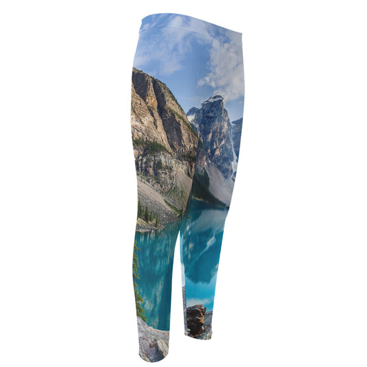 Rocky Mountain Print Men's Compression Pants
