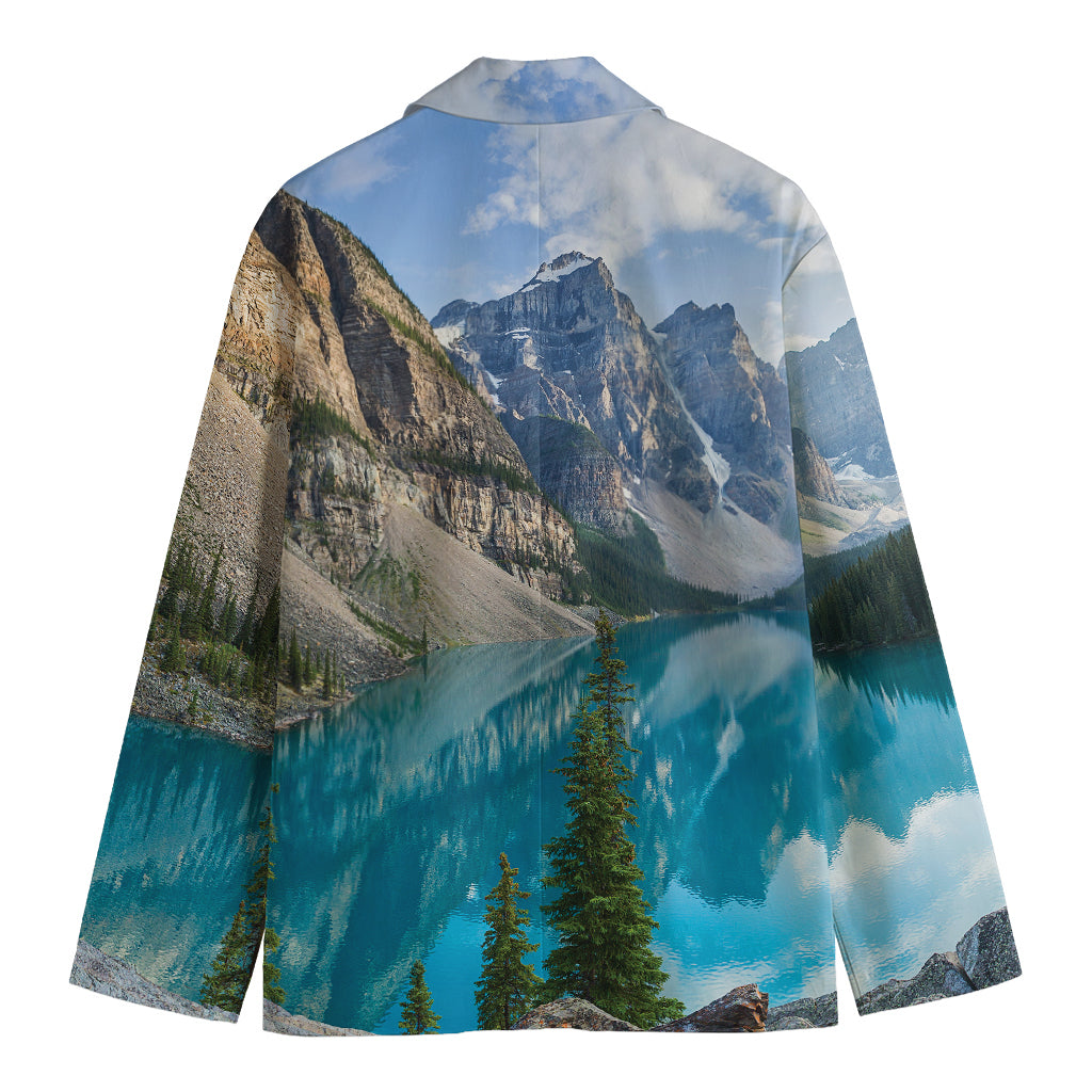 Rocky Mountain Print Men's Cotton Blazer