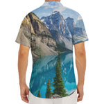 Rocky Mountain Print Men's Deep V-Neck Shirt