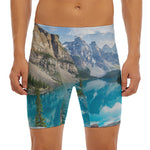 Rocky Mountain Print Men's Long Boxer Briefs