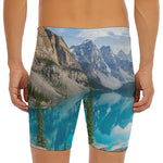 Rocky Mountain Print Men's Long Boxer Briefs