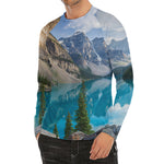 Rocky Mountain Print Men's Long Sleeve Rash Guard