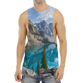 Rocky Mountain Print Men's Muscle Tank Top