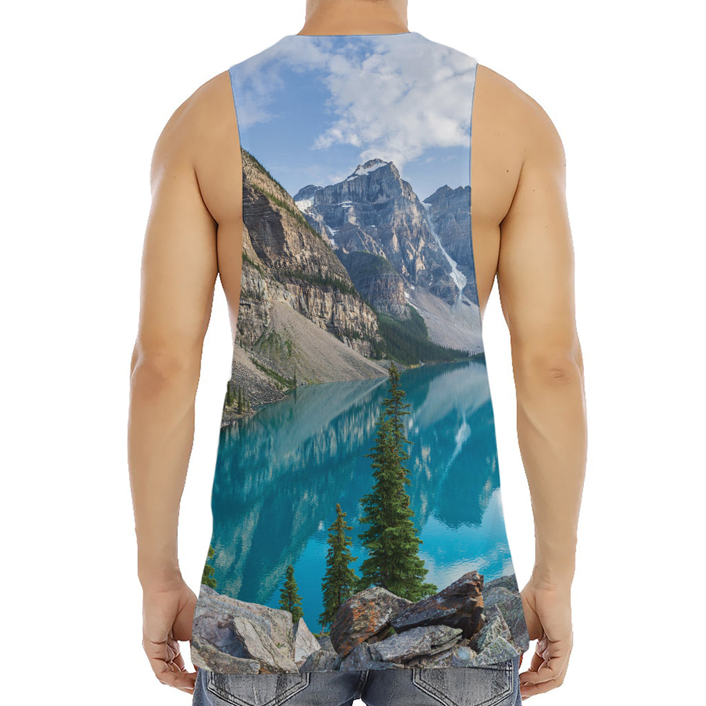 Rocky Mountain Print Men's Muscle Tank Top