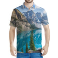 Rocky Mountain Print Men's Polo Shirt