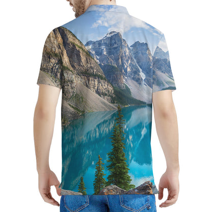 Rocky Mountain Print Men's Polo Shirt