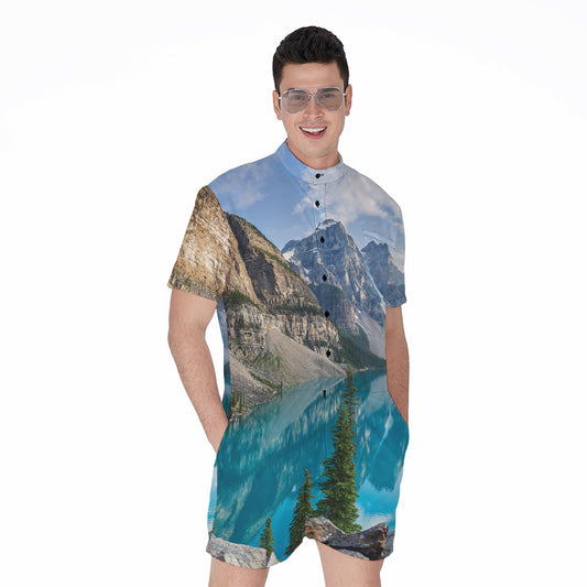 Rocky Mountain Print Men's Rompers