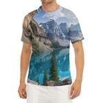 Rocky Mountain Print Men's Short Sleeve Rash Guard