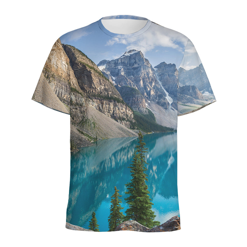 Rocky Mountain Print Men's Sports T-Shirt