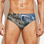 Rocky Mountain Print Men's Swim Briefs