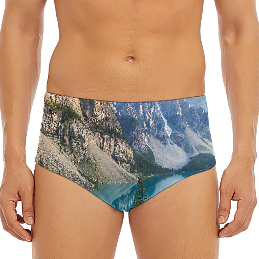 Rocky Mountain Print Men's Triangle Swim Briefs