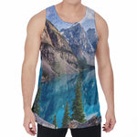 Rocky Mountain Print Men's Velvet Tank Top