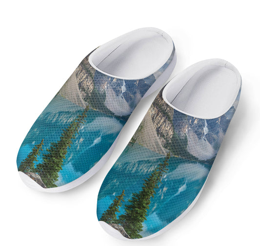 Rocky Mountain Print Mesh Casual Shoes