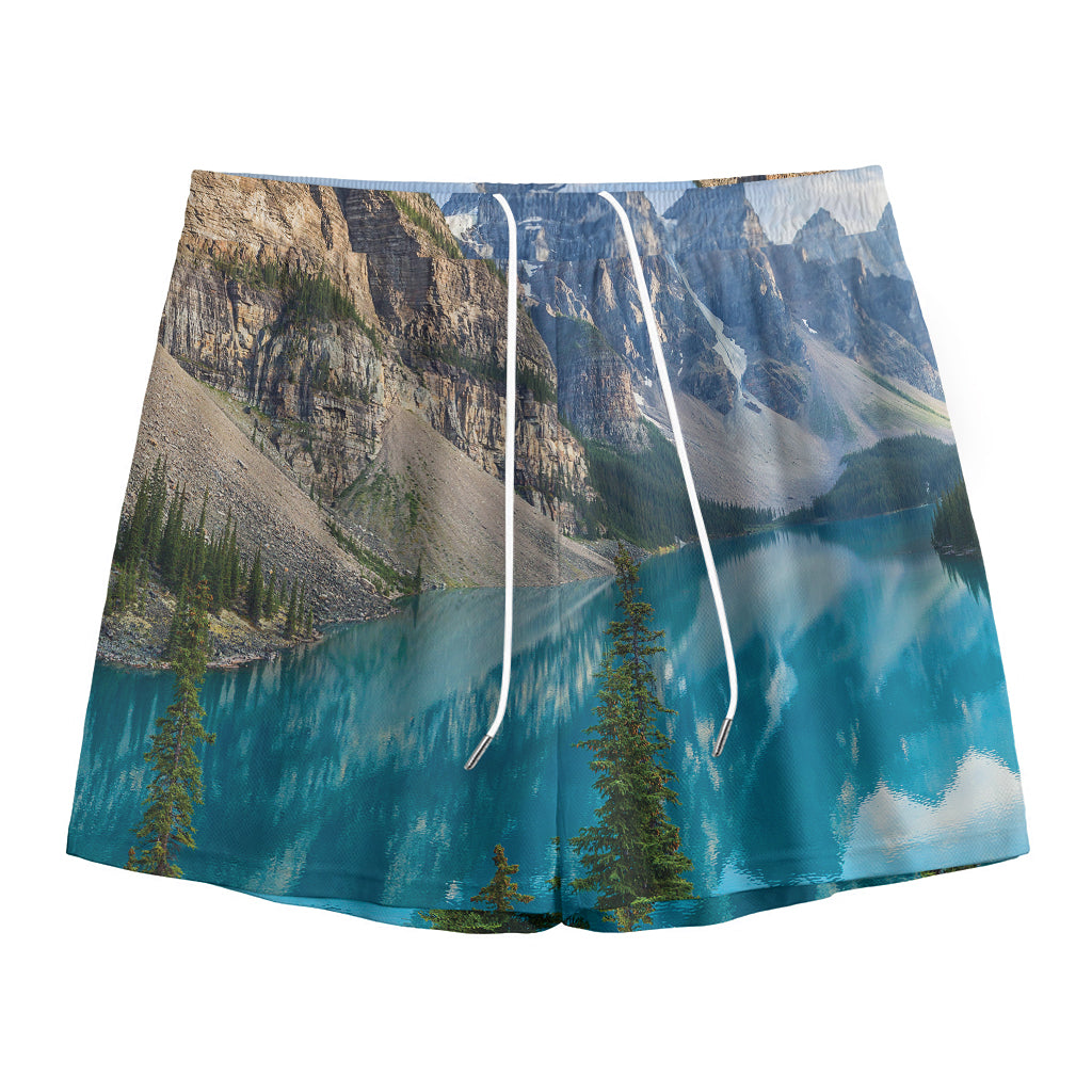 Rocky Mountain Print Mesh Shorts