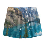 Rocky Mountain Print Mesh Shorts