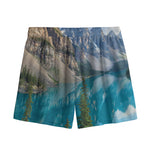 Rocky Mountain Print Mesh Shorts